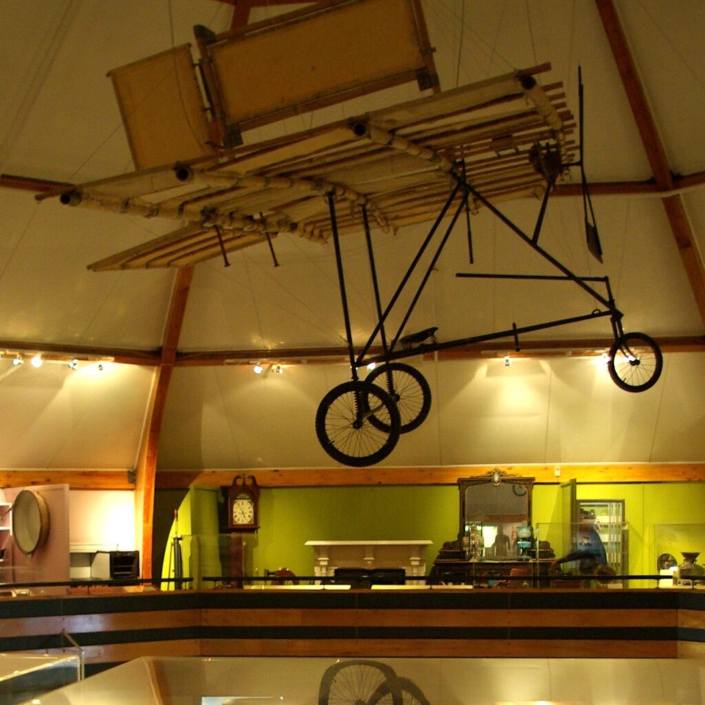Display of Richard Pearse's plane at the South Canterbury Museum.