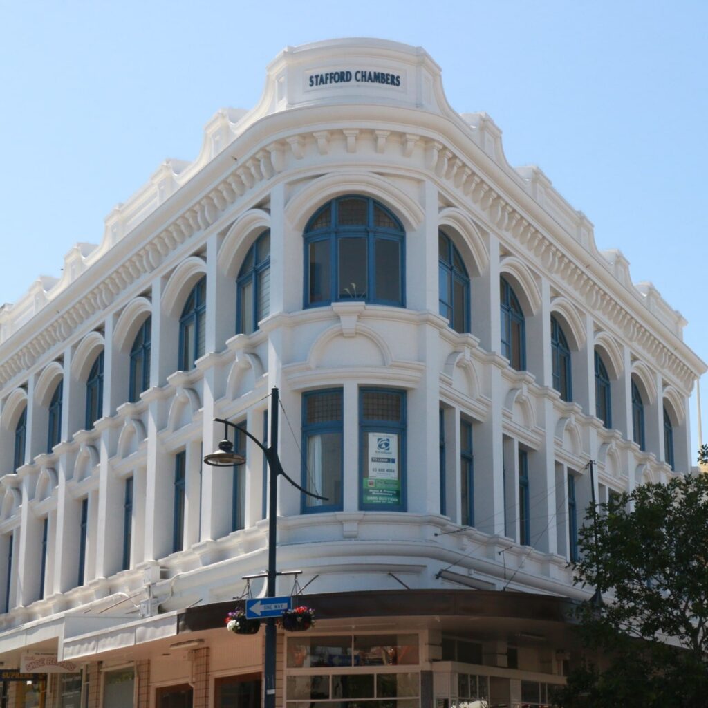 Building on Stafford Street, Timaru.