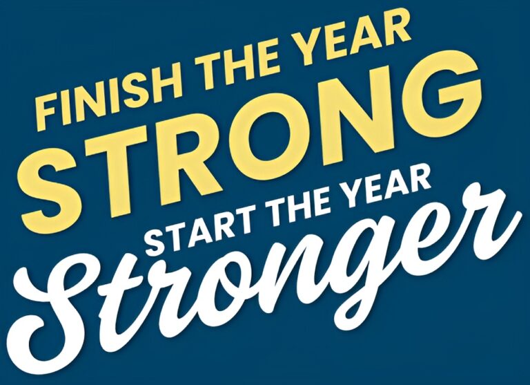 Finish the year Strong Wordmark